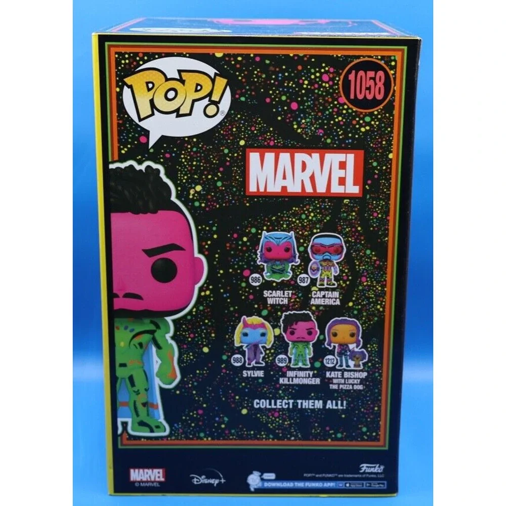 Funko Pop Marvel Infinity Killmonger Blacklight 10 Inch Target Exclusive #1058 - Picture 3 of 7